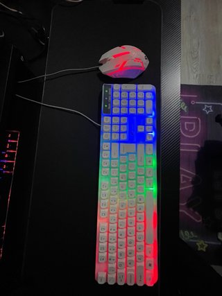 Teclado GTX 350 LED Colorido + Mouse LED