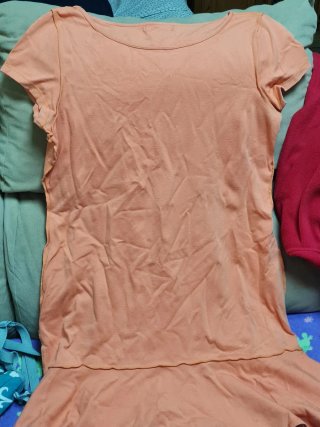 Vestido beige de pana con botones