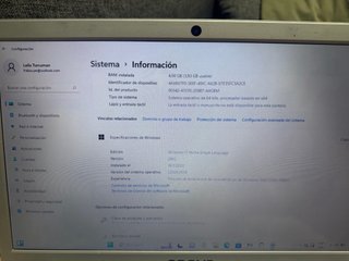 Portátil Enova Plata Con cargador y dos fundas