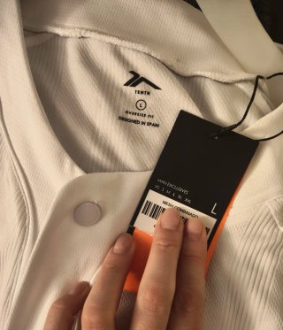 Camisa Béisbol Tenth Blanca Talla L