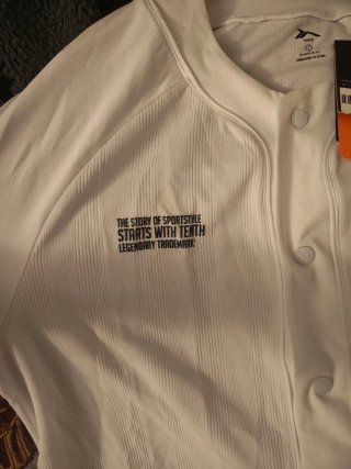 Camisa Béisbol Tenth Blanca Talla L