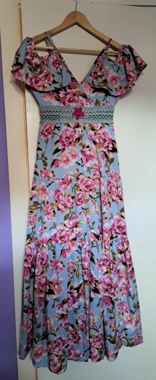 Vestido largo floral verano