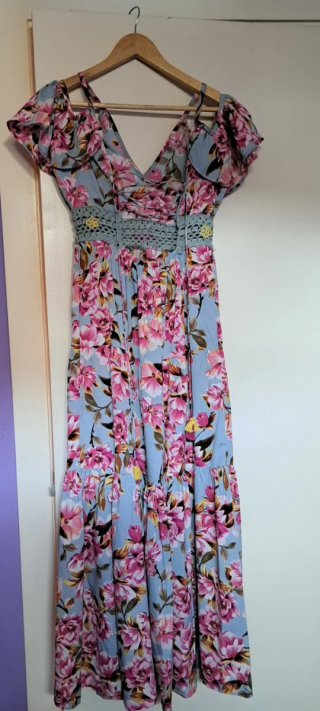 Vestido largo floral verano