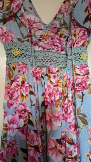 Vestido largo floral verano