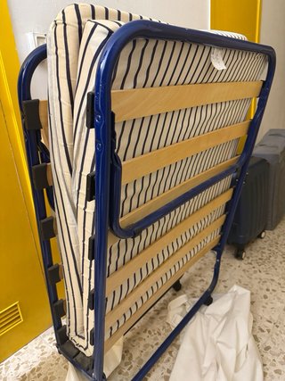 Cama Plegable Metal y Madera