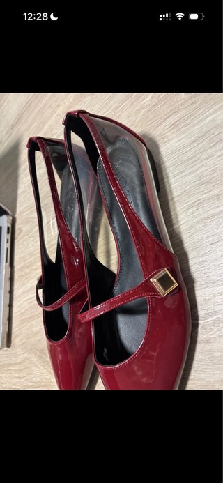 Zapatos planos rojos charol Como nuevos Excelentes