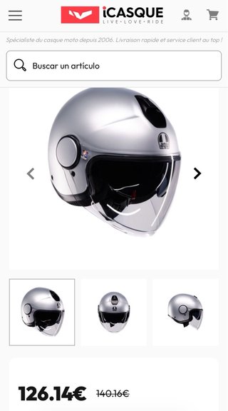 Casco AGV Eteres Gris