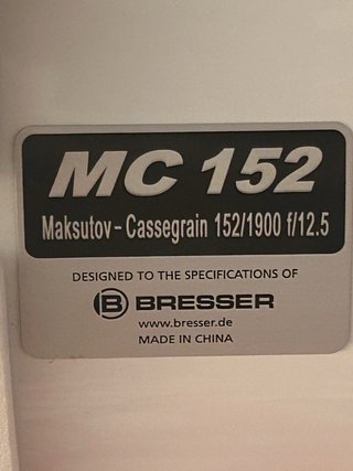 Telescopio Bresser MC-152 y montura GOTO EQ5 + ext