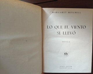Libro Novela "Lo que el viento se llevó" de Margar