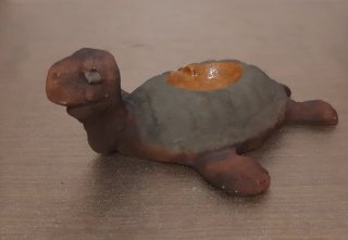 Cenicero Tortuga Arcilla             Hecho a Mano