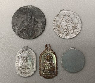 Lote de estampas religiosas antiguas
