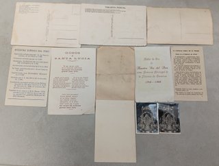 Lote de estampas religiosas antiguas