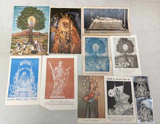 Lote de estampas religiosas antiguas