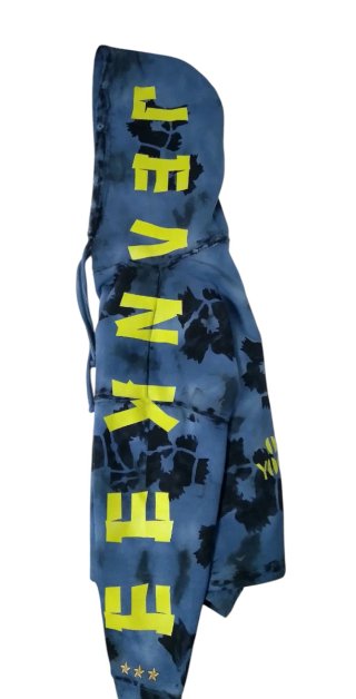 Sudadera Old Blue Custom Boxy Cropped Hoodie L