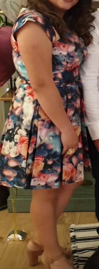 Vestido floral boda/bautizo primavera