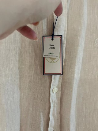 Camisa El Ganso Lino Beige Nueva Talla M