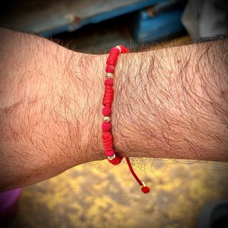 Pulsera 7 Nudos Oro Laminado Balines