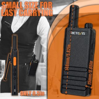 Retevis Walkie Talkie Ultra Delgado
