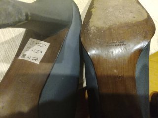 Zapatos de vestir Audley grises piel y raso
