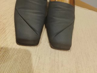 Zapatos de vestir Audley grises piel y raso