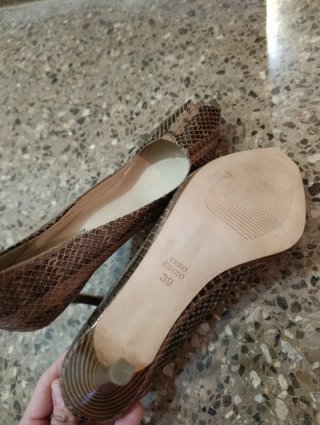 Zapatos Gloria Ortiz Piel Serpiente Talla 39