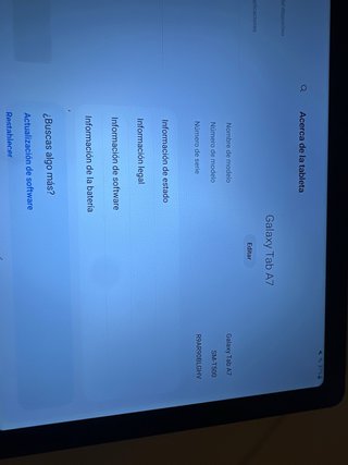 Samsung Galaxy Tab A7 Negra