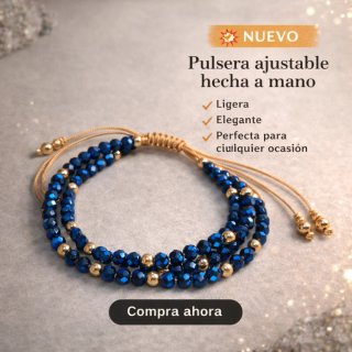 Pulsera ajustable hecha a mano