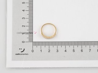 anillo oro 18k con piedra con circonita