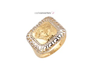 anillo oro 18k con piedra con circonita