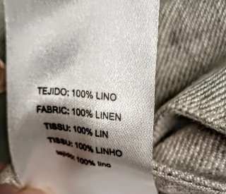 Pantalón Simorra Lino T.36 Beige