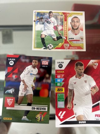 Lote de 40 cromos del sevilla