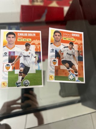 Lote de 20 cromos del valencia