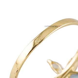 anillo oro 18k con piedra con circonita t. 16 (17,84 mm)