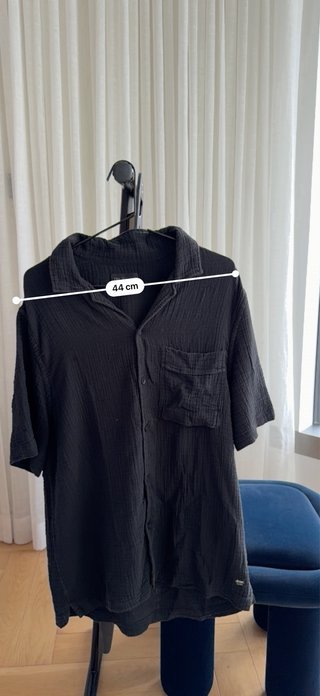 Camisa Zara Resort Negra Hombre