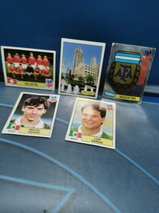 5 cromos , mundial USA 94, panini
