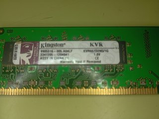 Memoria RAM Kingston KVR667D2N5/1G 1GB DDR2