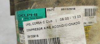 COMPRESOR AIRE ACONDICIONADO OPEL CORSA C Club 09