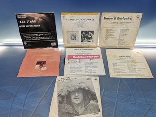 Lote 7 discos eps, vinilos, 7", SIMON AND GARFUNKEL, PAUL SIMON