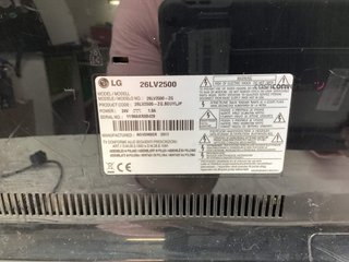 televisor lcd 26” lg 26lv2500