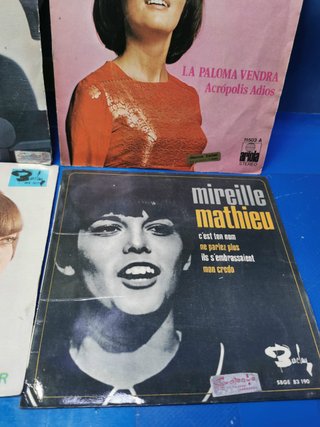 Lote 4 eps, vinilos , discos, 7" MIREILLE MATHIEU