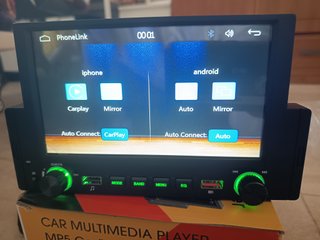Radio Coche 1DIN CarPlay/Android Auto Nueva