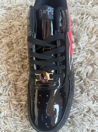 Zapatillas Bapesta Shark Negras Rojas