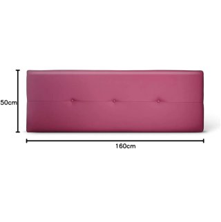 Cabecero tapizado Polipiel Rosa Fucsia