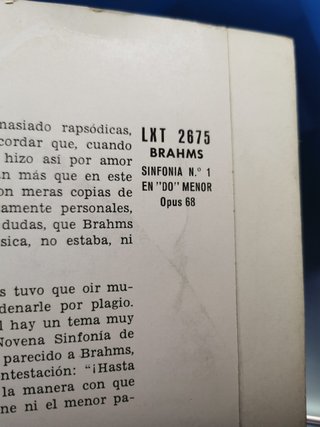 Disco, LP, vinilo, brahms sinfonia nº 1 en do menor op 68-Decca
