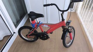Bicicleta infantil roja 16 4-6 años