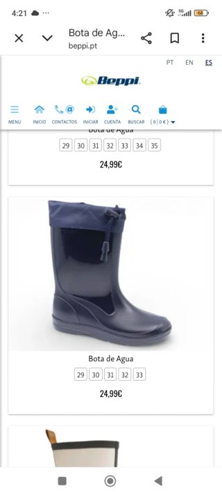 Botas de agua Beppi Negras