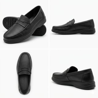 Scarpe uomo mocassini nere 39 a 45