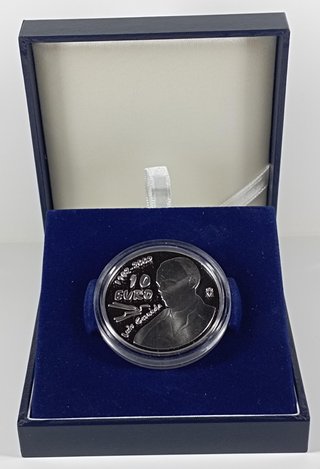 Moneda 10 Euros Plata Luis Cernuda 2002 Proof