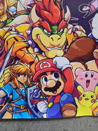 Poster Videogame Personaggi Super Smash Bros