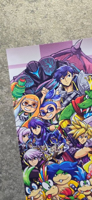 Poster Videogame Personaggi Super Smash Bros